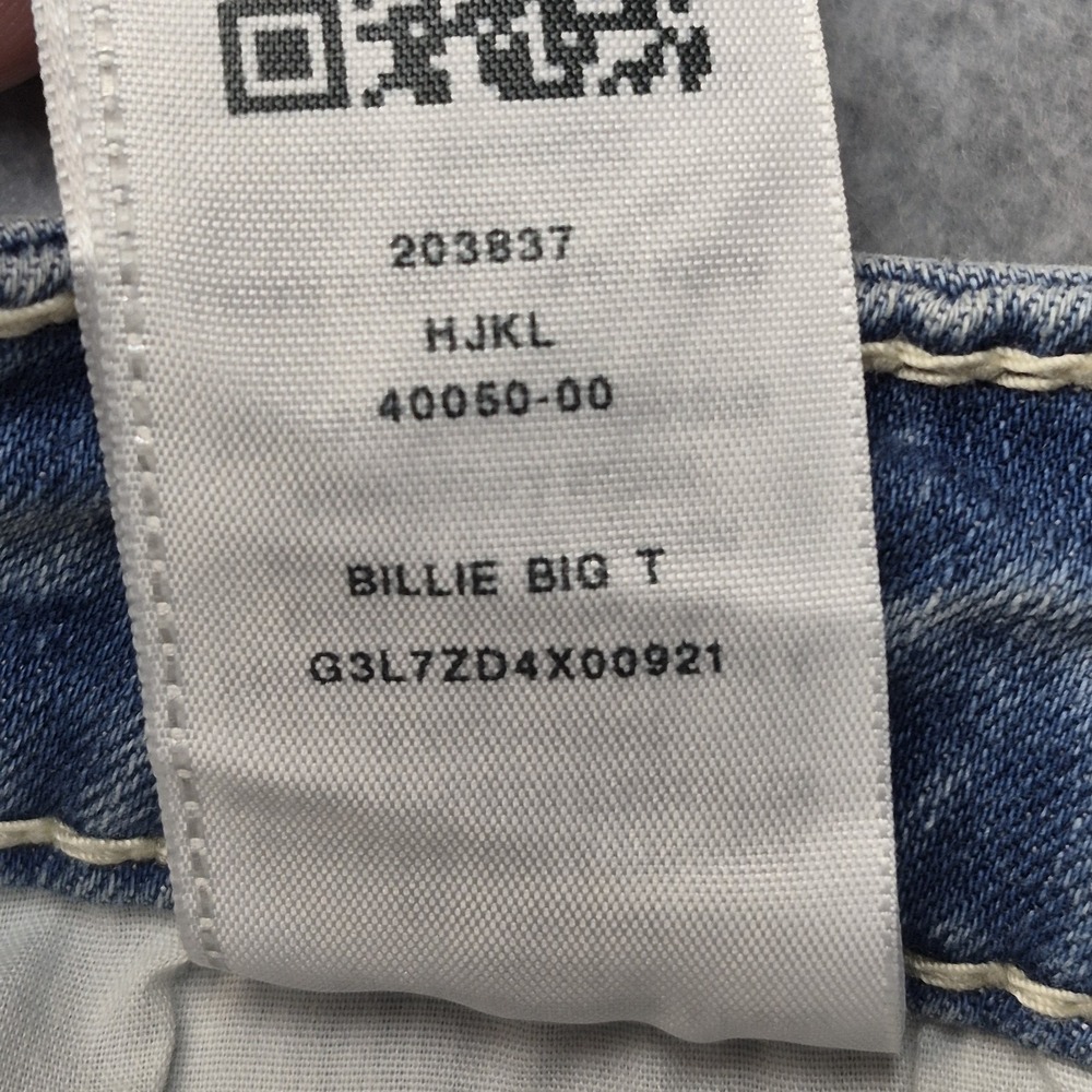 Vintage True Religion Billy Big T Jeans Womens 28 Blue Mid Rise Straight Y2K - Picture 7 of 16